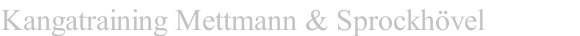 Kangatraining Mettmann & Sprockhövel
